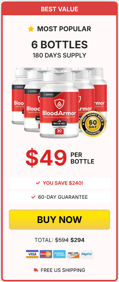 Order BloodArmor 6 Bottles